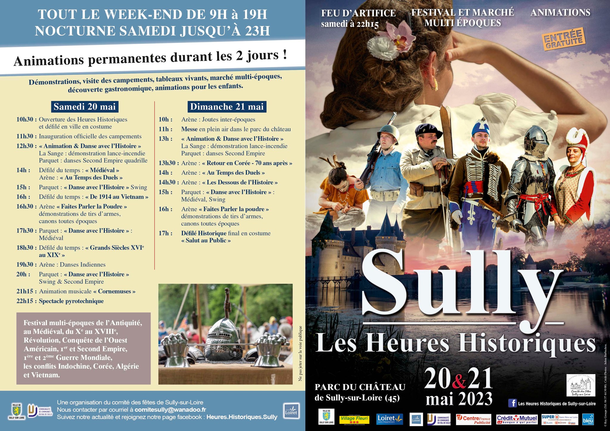 Les Heures Historiques, un festival multiépoques Château de Sully